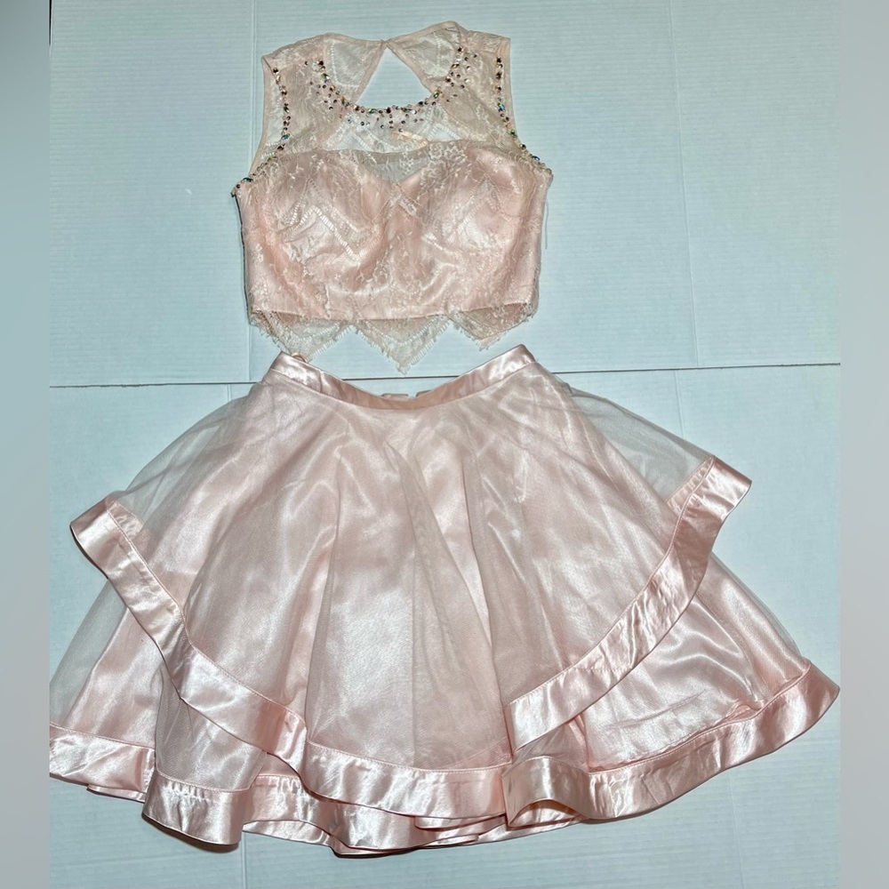Alex & Sophia Pink 2-Piece Dress Size 1/2